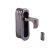 Door Edge Finger Pull - 58 x 18 x 18mm - Polished Black Nickel