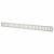 Plain Slotted Vent - 600 x 51mm - 6650mm² Free Air Flow - Polished Stainless Steel