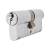 10 Pin 70mm Euro Double Cylinder - 35 + 35mm - Satin Chrome - Keyed to Differ
