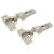CLIP Cabinet Hinge - 100° - Sprung - Half Overlay - Zinc Plated - Pair