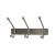 Hat & Coat Hook Rail - 250 x 40mm - 3 Hooks - Satin Stainless Steel