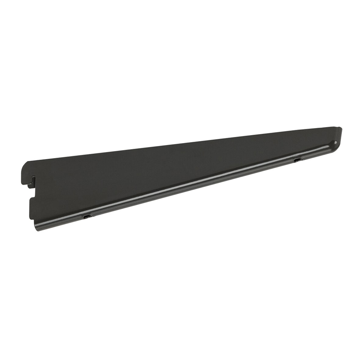Twin Slot Shelving System - Shelf Bracket for Solid Shelving - 220mm Length - Graphite