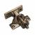 Brighton Screw Pattern Sash Window Fastener - 58 x 22mm - Antique Brass