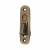 Weekes Sash Window Stop - 70 x 19mm - Radius End - Antique Brass