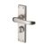 Marcus Satin Nickel Privacy Door - Short Plate - Windsor Range - 119 x 40mm