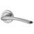 Polished Chrome Door Handles on Round Rose - Rimini Range