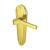 Marcus Polished Brass Art Deco Latch Door Handles - Waldorf Range - 203 x 66mm