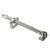 Telescopic Skylight Screw Jack Opener - 258mm Length - 165mm Throw - Polished Chrome