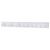 Double Coat Hook Rail - 685 x 70 x 15mm - 6 Hooks - White Board with Polished Chrome Hooks