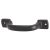 22mm D-Bar Cabinet Pull Handle - 107mm Centres - Smooth Black