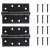 Twin Ball Bearing Grade 13 Butt Fire Door Hinge - 102 x 76 x 3mm - Black Powder Coated - Pair