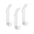 Top Track System - Storage Track Double Hooks - 115 x 33 x 18mm - White - Pack of 3