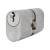 5 Pin 60mm Oval Double Cylinder - 30 + 30mm - Satin Chrome - Keyed to Differ
