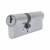 1 Star 6 Pin Kitemarked 100mm Euro Double Cylinder - 40 + 60mm - Satin Chrome - Keyed to Differ