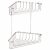 Wirework Medium Corner Shower Basket - Two Tier - 320 x 250 x 150mm - Mild Steel