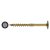 Timber Connector Torx Wafer Head Wood Screws - 8.0 x 120mm - Nano Bronze - Pack of 25