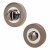 Bathroom Turn & Release - 52mm Diameter - Polished Chrome/Black Nickel
