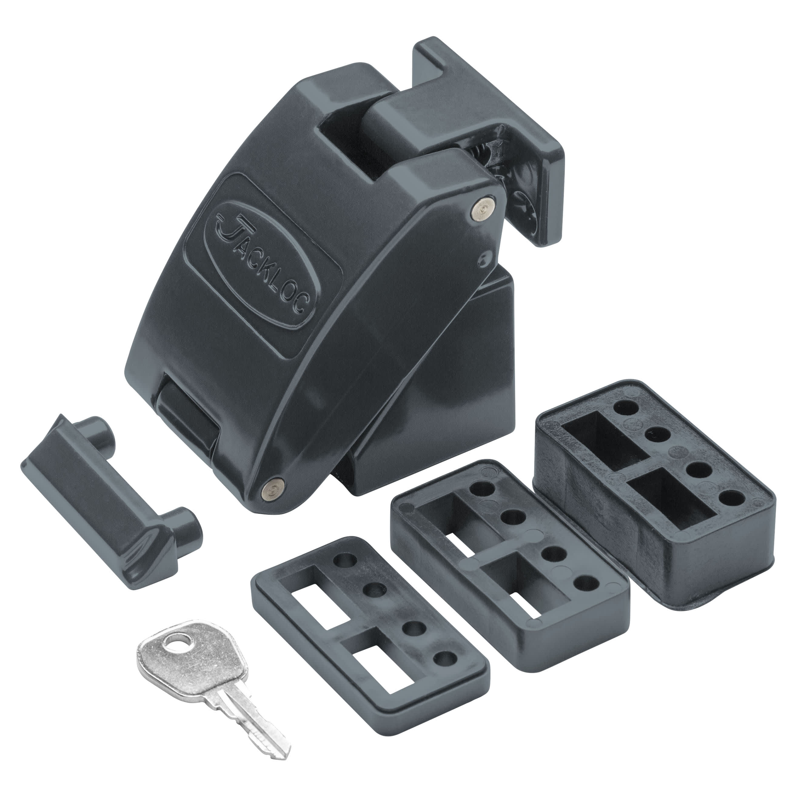 Titan Key-Locking Folding Window Restrictor - Anthracite Grey
