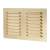 Hooded Louvre Vent - 242 x 165mm - 6600mm² Free Air Flow - Polished Brass