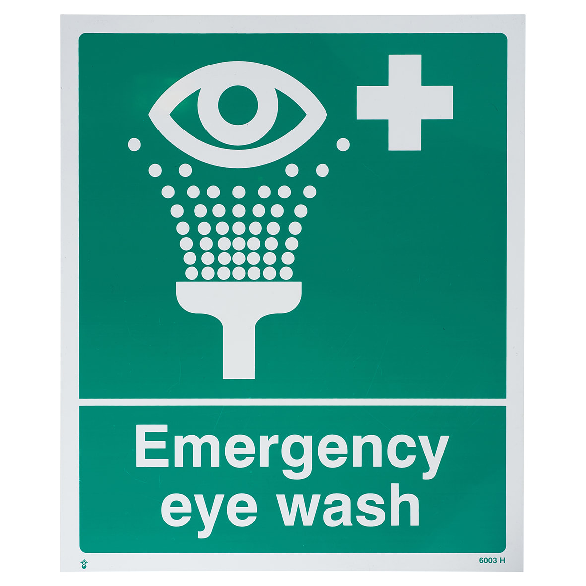 Emergency Eye Wash Sign - 200 x 300mm - Rigid Plastic