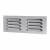 Hooded Louvre Vent - 242 x 89mm - 3973mm² Free Air Flow - Polished Stainless Steel