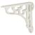 Scroll Shelf Bracket - 100 x 90mm - White
