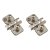 CLIP Cruciform Cabinet Mounting Plate - Expando - 0mm Spacing - Nickel Plated - Pair