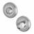 Bathroom Turn & Release - 50mm Diameter - Satin/Polished Chrome