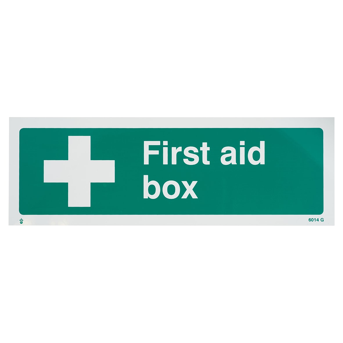 First Aid Box Sign - 300 x 100mm - Rigid Plastic