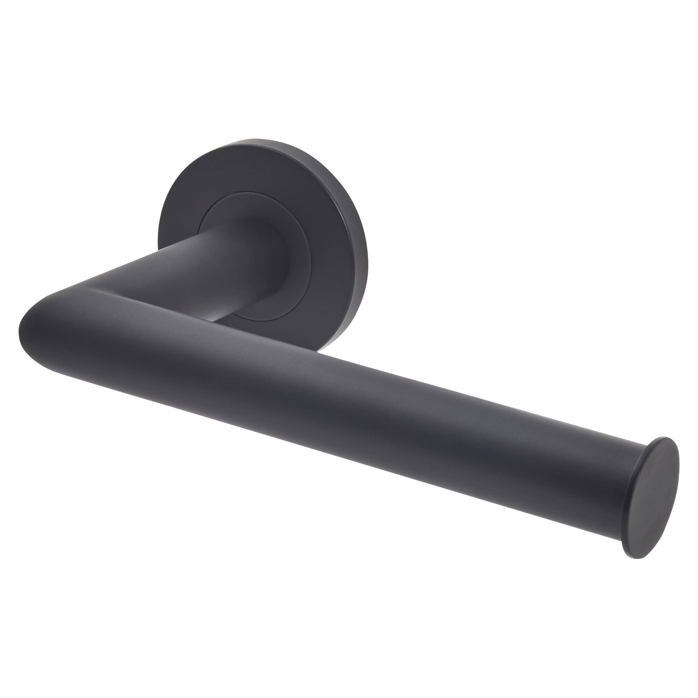 Classic Round Toilet Roll Holder - 156 x 87.5mm - Matt Black