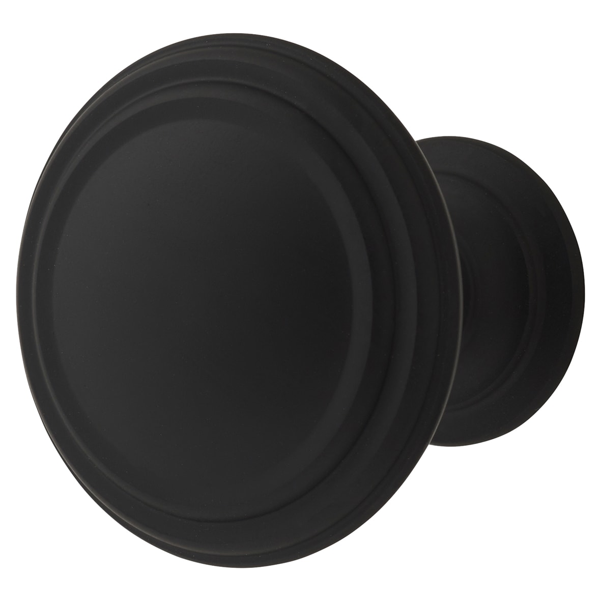 Hythe Round Cabinet Knob - 37mm Diameter - Matt Black