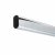 30 x 15mm Oval Steel Hanging Rail Tube - 3000mm Length - Polished Chrome