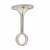 25mm Hanging Rail Centre Bracket - Brushed Nickel