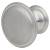 Rim Round Cabinet Knob - 30mm Diameter - Matt Chrome