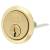 1109 Replacement Rim Cylinder - Polished Brass - Keyed to Differ