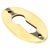 Oval Escutcheon - 51 x 31mm - Keyhole - Aged Brass