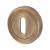 Escutcheon - 48mm Diameter - Keyhole - Antique Brass