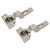 CLIP Top Soft Close Cabinet Hinge - 110° - Inset - Zinc Plated - Pair