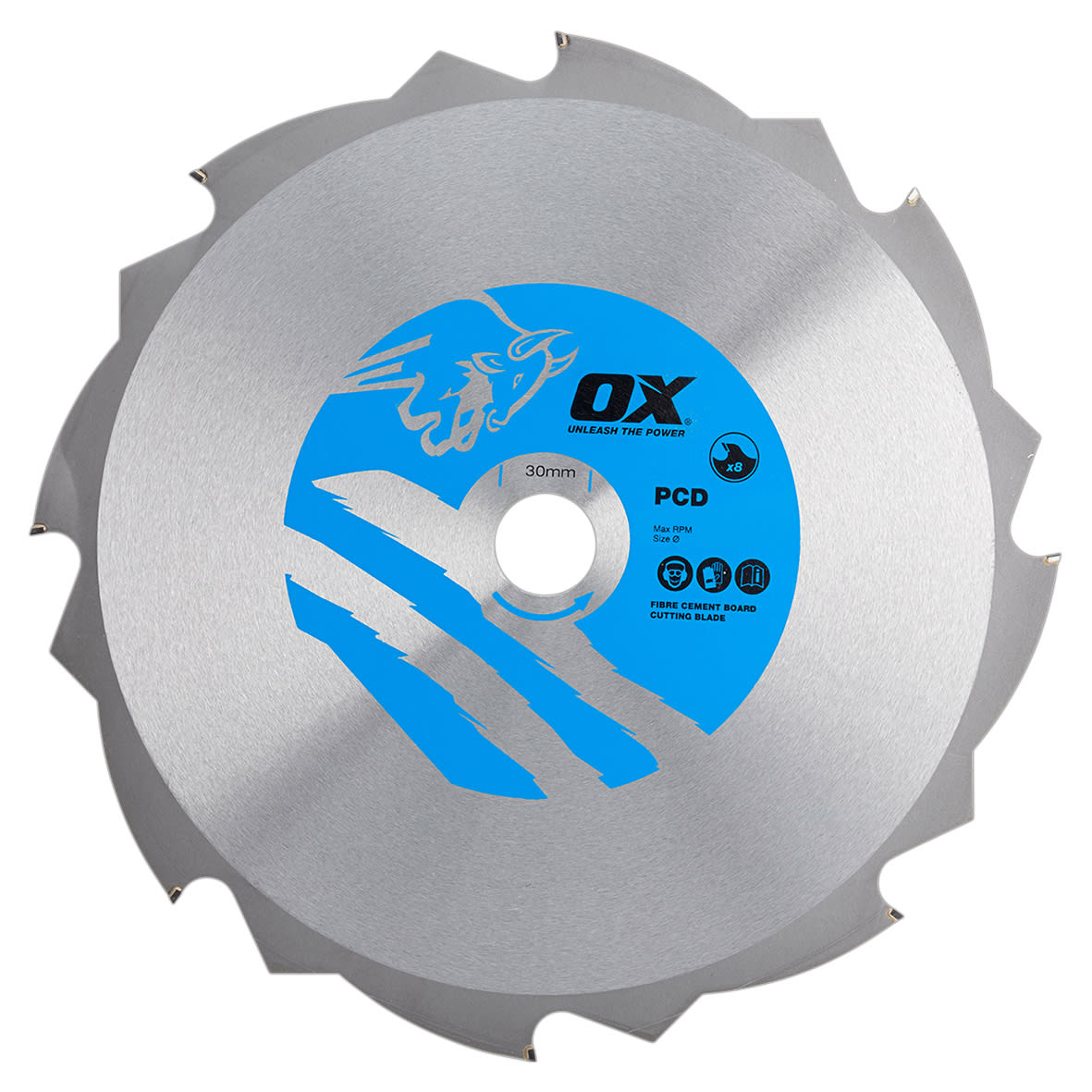 PCD Circular Saw Blade - 165 x 20mm - 4T - Fibre Cement - Thin Kerf