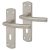 Satin Stainless Steel Arched Keyhole Lock Door Handles - 172 x 44mm