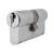 10 Pin 64mm Euro Double Cylinder - 32 + 32mm - Satin Chrome - Master Keyed
