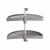 1/2 Tray Carousel Set - Cabinet Width 900mm - Grey Plastic