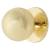 Ball Cabinet Knob - 25mm Diameter - Polished Brass