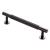 12.5mm Lines T-Bar Cabinet Pull Handle - 128mm Centres - Matt Black