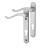 Bright Chrome uPVC Scroll Multipoint Door Handles - 92mm c/c - LH - Windsor Range
