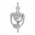 Marcus Urn Door Knocker - Polished Chrome - 195 x 100mm