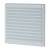 Louvre Vent with Flyscreen - 166 x 160mm - 6423mm² Free Air Flow - White Plastic