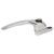 uPVC Offset Espagnolette Locking Multipoint Window Handle - Left Hand - Polished Chrome