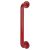 Rouge Red Nylon D-Bar Door Pull Handle on Rose - Screw Fix - 425mm c/c