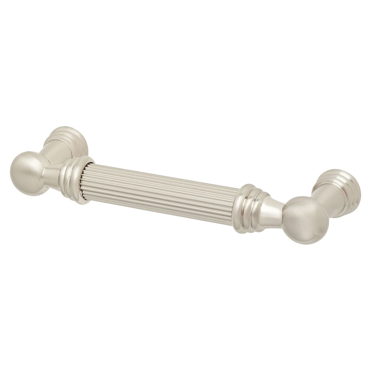 Whitby Lines 10mm T-Bar Cabinet Pull Handle - 96mm Centres - Satin Nickel